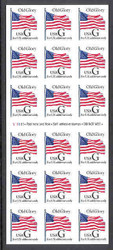 #2886a, 32c Old Glory,  Booklet Pane, STOCK PHOTO