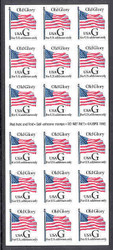 #2887a, 32c Old Glory,  Booklet Pane, STOCK PHOTO