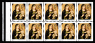 #3003Ab, 32c Madonna and Child,  Booklet Pane of 10