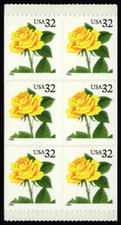 #3049d, 32c Rose,  Booklet Pane of 6, STOCK PHOTO