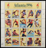 #3068, 32c Olympic Games,  Sheet, STOCK PHOTO