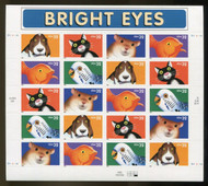#3230 - 34, 32c Bright Eyes,  Sheet, STOCK PHOTO