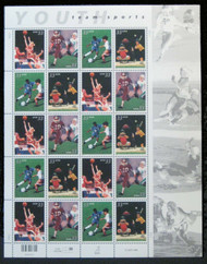 #3399 - 3402, 33c Youth Team Sports,  Sheet, STOCK PHOTO