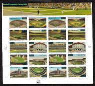 #3510 - 19, 34c Baseball Fields,  Sheet-Stock Photo - you will receive a comparable stamp
