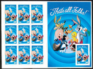 #3534, Sheet,  34c Porky Pig,  S.S.-Stock Photo - you will receive a comparable stamp