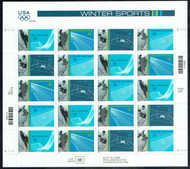 #3552 - 55, 34c Winter Olympics,  Sheet, STOCK PHOTO