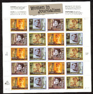 #3665 - 68, 37c Women in Journalism,  Sheet-Stock Photo - you will receive a comparable stamp