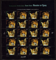 #3670 - 71, 37c Neuter and Spay,  Sheet-Stock Photo - you will receive a comparable stamp