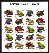 #3814 - 18, 37c Reptiles and Amphibians,  Sheet-Stock Photo - you will receive a comparable stamp