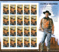 #3876, 37c John Wayne,  Sheet-Stock Photo - you will receive a comparable stamp