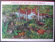 #3899, 37c Deciduous Forest,  Sheet, STOCK PHOTO