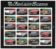 #4353-57 42c Automobiles of the 50s Sheet, VF mint never hinged, fresh   STOCK PHOTO