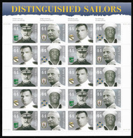 #4440-43 44c Distinguished Sailors Sheet, VF mint never hinged, fresh   STOCK PHOTO