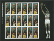 #4950 - 51b 49c  Wilt Chamberlain, VF NH IMPERF SHEET of 18, LIMITED SUPPLY, Rare! STOCK PHOTO