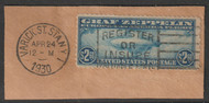 #C 15 F-VF, fancy cancel, on piece, Nice!