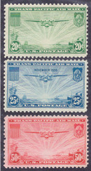 #C 20 - 22 F/VF OG LH, nice set  **STOCK PHOTO**
