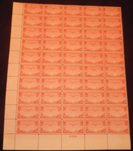 #C 22 50c China Clipper, F/VF to XF OG NH, a few gradable stamps, Post Office Fresh, Full Sheet,  QUALITY SHEET!