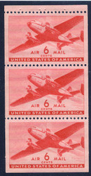 #C 25a F/VF OG NH Booklet Pane of 3, Nice! (Stock Photo - You will receive a comparable stamp)