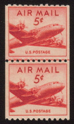 #C 37 F/VF OG NH Line Pair, Bold Color! (Stock Photo - You will receive a comparable stamp)