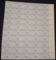 #C 43 15c Globe and Doves carrying Messages,  F/VF OG NH, Full Sheet of 50, Post Office Fresh, STOCK PHOTO!