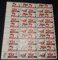 #C109 - C112 35c Summer Olympics, F/VF OG NH, Full Sheet of 50, Post Office Fresh, STOCK PHOTO!