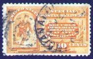 #E 3 F/VF+, nice large stamp, good color