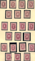 #J  1 - J6, J15 - J21,  J22 - J28P4 SUPERB, Complete Set of Proofs on Card, All are Fresh colors and well centered,  SELECT SET!