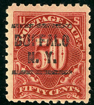 #J 58 F/VF+, much better centered than normal,  Precancel mint with full NH gum (mint NH catalogs $21000),  VERY RARE ITEM!