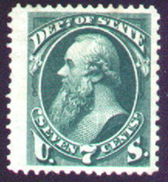 #O 61 VF/XF JUMBO P-OG, a very large stamp with terrific color,  small thin,  Nice looking