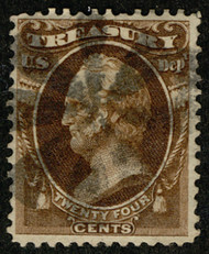 #O 80 VF, Bold circle of "V's", socked on the nose cancel, VERY NICE!