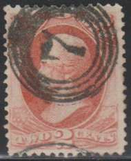 #O 84 VF, fancy numeral cancel, Awesome!