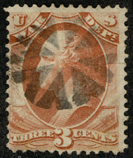 #O 85 Fine+, Bold circle of "V's", socked on the nose cancel, VERY NICE!