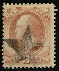 #O 85 Fine+, Bold star, socked on the nose cancel, Select!