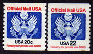 #O135,O136 F/VF OG NH, Crisp! (Stock Photo - You will receive a comparable stamp)