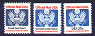 #O138, O139, O135 F-VF NH, Nice Set! (Stock Photo - You will receive a comparable stamp)