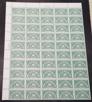 #QE1 10c Special Delivery, F/VF OG NH, sheet of 50,  Nice!