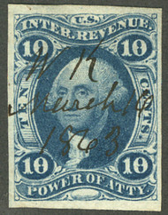 #R 37a VF/XF Imperf, four large margins, deep rich Imperf Color,  STELLAR!