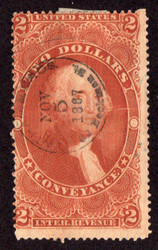 #R 81c Fine, S-O-N hand stamp cancel, creases