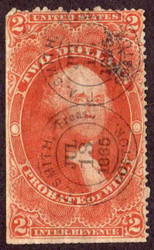 #R 83c Fine+, nice hand stamp cancels, SE