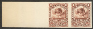 #RO 58 P3 SUPERB, Margin pair, proof on India mounted on card, Fresh!