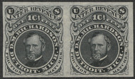 #RO155 P3 XF, Pair, proof on India, lovely color