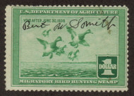 #RW 4 F/VF, used,  smaller signature