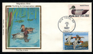#RW54 VF, First Day Cover, Colorado Silk cachet,  Unaddressed, Colorful!