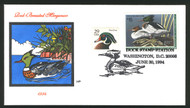 #RW61 $15 duck stamp,  Fresh Colorful Cover,  Nice!