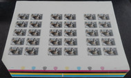 #STATE DUCK, PA no.10 VF NH, IMPERF PROOF SHEET of 30 stamps,  a few minor bends mostly away from stamps, SUPER RARE!