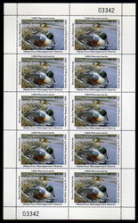 #STATE DUCK, PA no.11 VF NH, Complete Sheet, FACE VALUE $55, Rare
