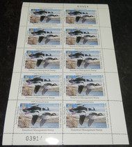 #STATE DUCK, PA no.13 VF NH, Complete Sheet, FACE VALUE $55, Rare