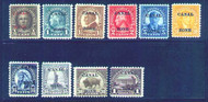 Canal Zone # 70//81 F/VF OG mostly LH $1 is NH,  missing 76, 80