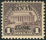 Canal Zone # 95 F/VF OG VLH, nice and fresh