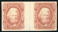 Confed # 8 VF/XF OG NH, Gutter Pair,  usually crease between stamps,  VERY SCARCE!
